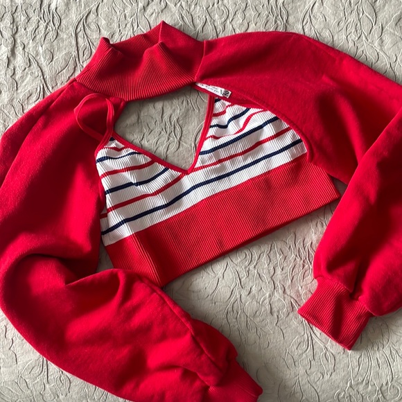 Zara Sweaters - Zara arm warmer and tank matching set